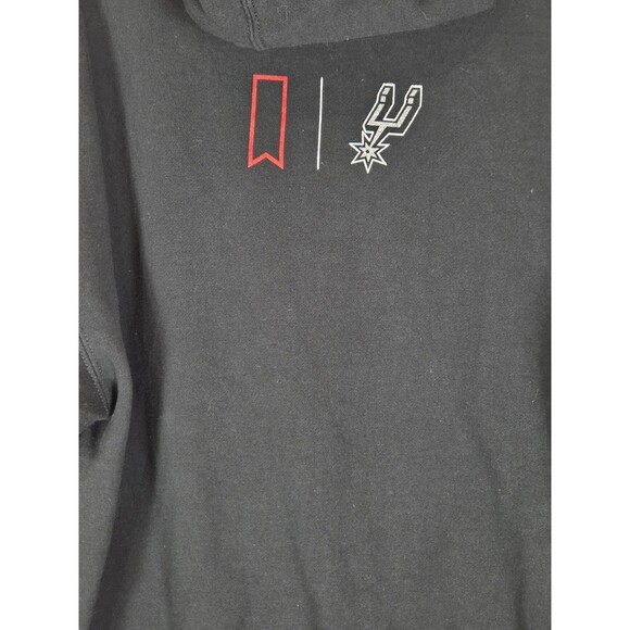 San Antonio Spurs Hoodie XL Black NBA Basketball Pullover Graphic Fleece Unisex - Picture 4 of 7